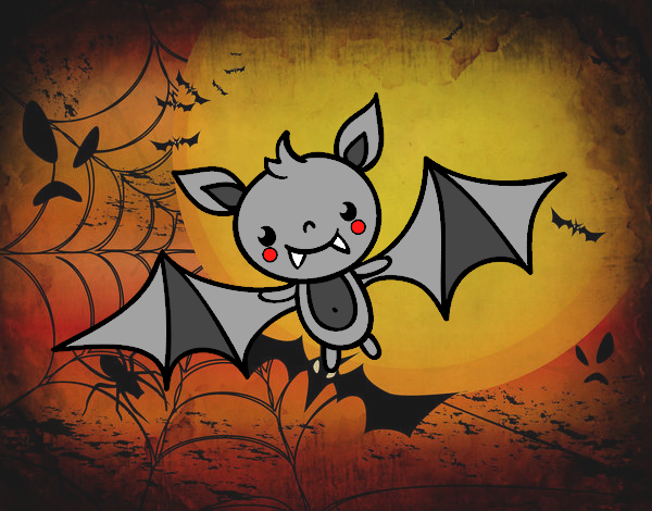 Dibujo Un murciélago de Halloween pintado por Socovos