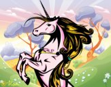 Dibujo Unicornio mágico pintado por michel123
