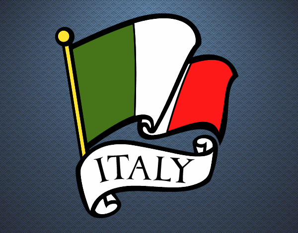 Dibujo Bandera de Italia pintado por Socovos