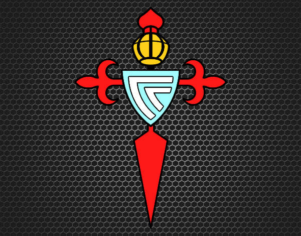 Dibujo Escudo del Real Club Celta de Vigo pintado por Socovos
