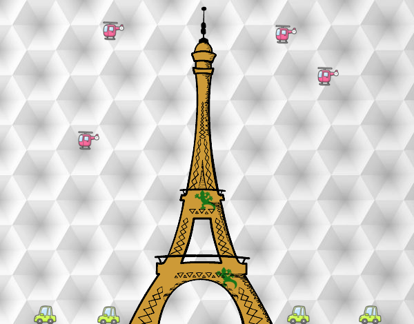 Dibujo La torre Eiffel pintado por Raquel09