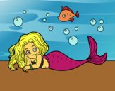 Dibujo Sirena Bonita pintado por Nazaret_xs