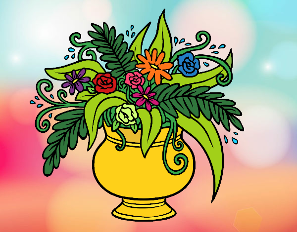 Dibujo Un jarrón con flores pintado por DaniGoart 