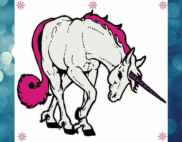 Dibujo Unicornio bravo pintado por Socovos