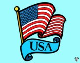 Dibujo Bandera de los Estados Unidos pintado por carlosvill