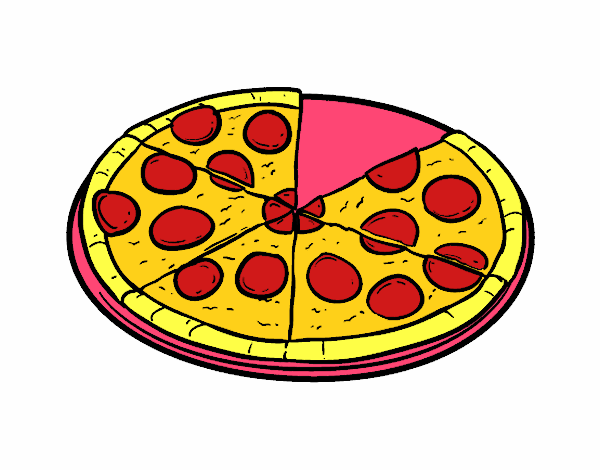 Dibujo Pizza italiana pintado por SC15