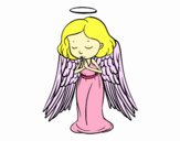 Dibujo Un ángel orando pintado por minie03