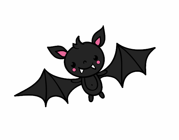 Dibujo Un murciélago de Halloween pintado por alexajony