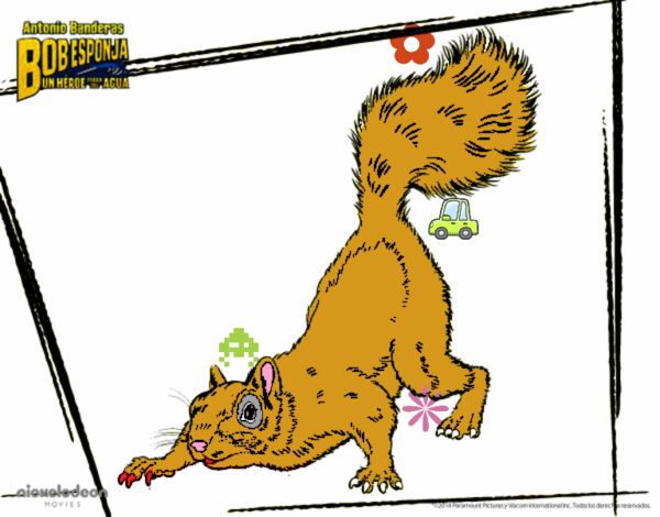 Dibujo Bob Esponja - La roedora al ataque pintado por LeoGL
