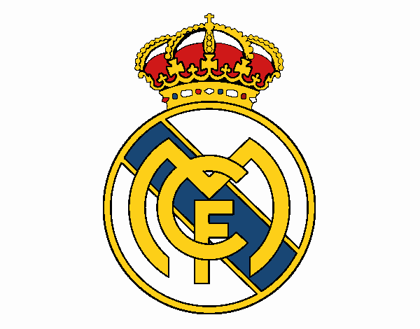 Dibujo Escudo del Real Madrid C.F. pintado por hassi