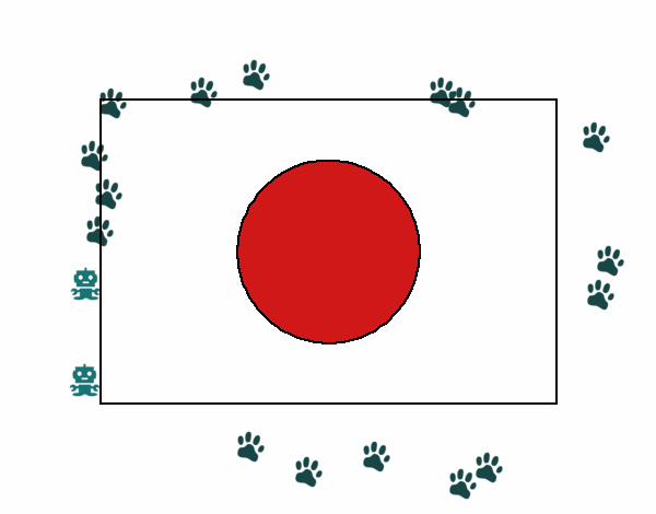 Dibujo Japón 1 pintado por sarada
