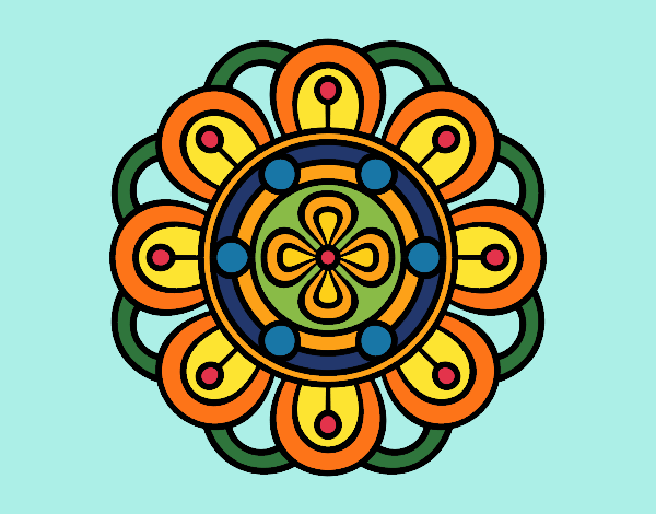 Dibujo Mandala flor creativa pintado por MYRNA1938