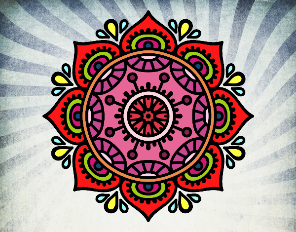 Dibujo Mandala para relajarse pintado por martinap