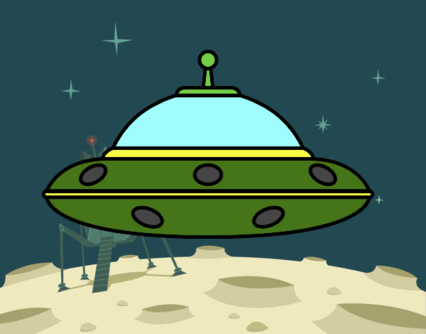Dibujo OVNI extraterrestre pintado por 55555