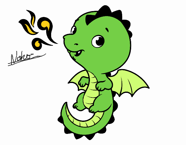 Dibujo Un dragón bebé pintado por Nahomi_z