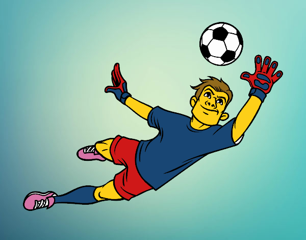 Dibujo Un portero de fútbol pintado por hassi