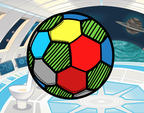 Dibujo Balón de fútbol pintado por lorenzo007