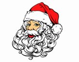 Dibujo Cara de Santa Claus para Navidad pintado por kariangeli