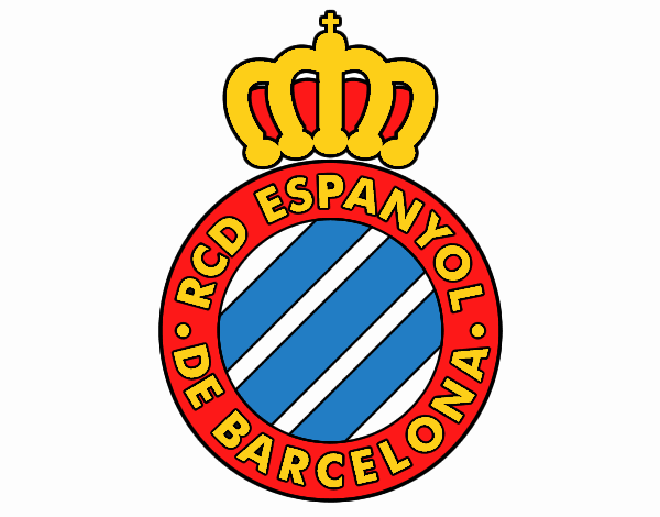 Dibujo Escudo del RCD Espanyol pintado por hassi