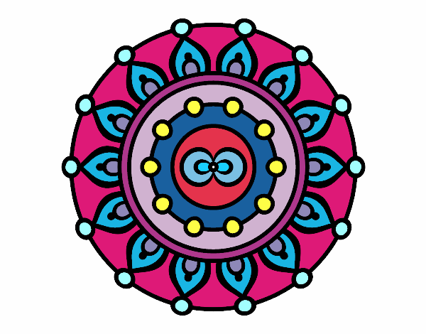 Dibujo Mandala meditación pintado por jenniferf8