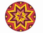 Dibujo Mandala mosaico estrella pintado por CLEONEFER