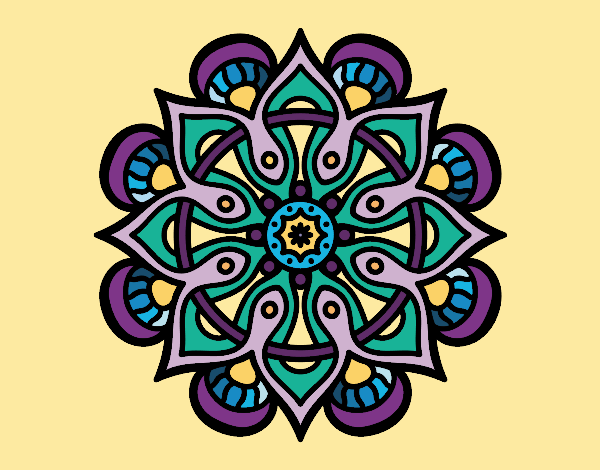 Dibujo Mandala mundo árabe pintado por CLEONEFER