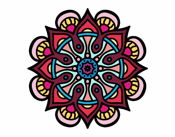 Dibujo Mandala mundo árabe pintado por jenniferf8