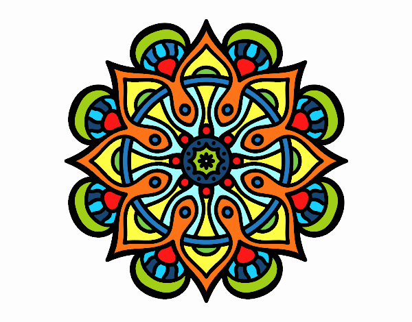 Dibujo Mandala mundo árabe pintado por LauPoveda