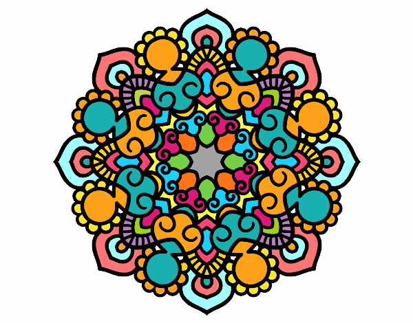 Dibujo Mandala reunión pintado por Valery601