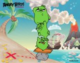 Dibujo Cerdos verdes de Angry Birds pintado por Macneli