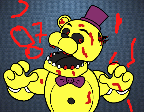 Dibujo De Freddy De Five Nights At Freddy S Pintado Por En Dibujos Net