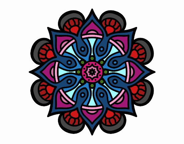 Dibujo Mandala mundo árabe pintado por ABYTREJO