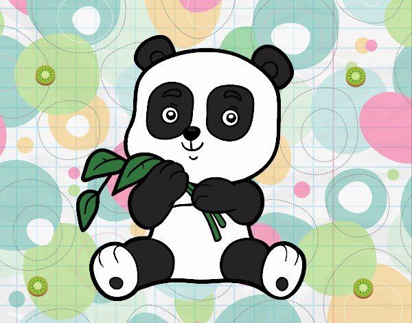 Dibujo Un oso panda pintado por CamilaSims