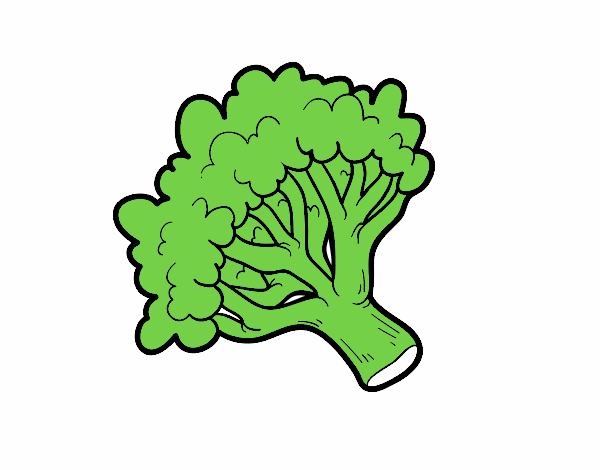 Dibujo Rama de brócoli pintado por natalia605