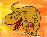 Dibujo Tiranosaurio Rex enfadado pintado por JirenGris