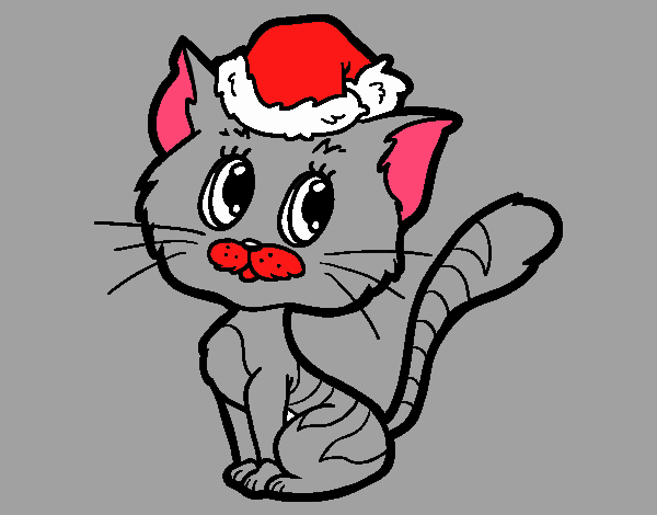 gatito de navidad