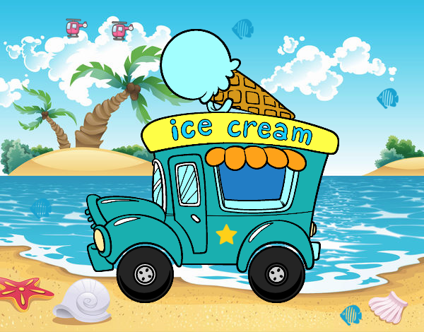 Dibujo Food truck de helados pintado por Jhire 