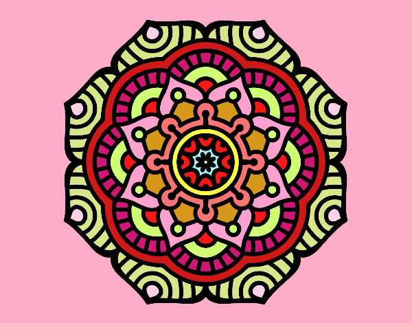 Dibujo Mandala flor conceptual pintado por daniel268