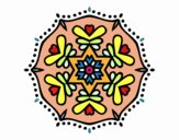 Dibujo Mandala simétrica pintado por Kapptan