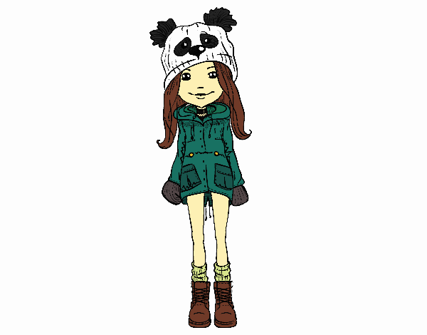 panda kawaii girl