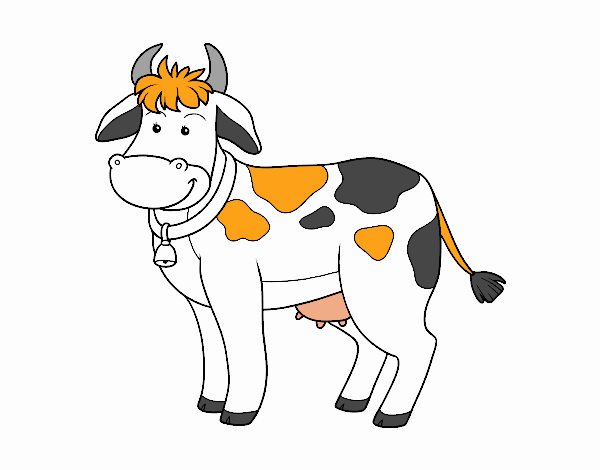 Dibujo Vaca de granja pintado por  JCamilo