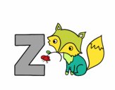 Dibujo Z de Zorro pintado por AshlyRawr