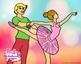 Dibujo Barbie bailando ballet pintado por lucia23432