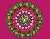 Dibujo Mandala flor con círculos pintado por CLEONEFER