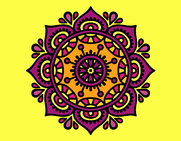 Dibujo Mandala para relajarse pintado por CLEONEFER