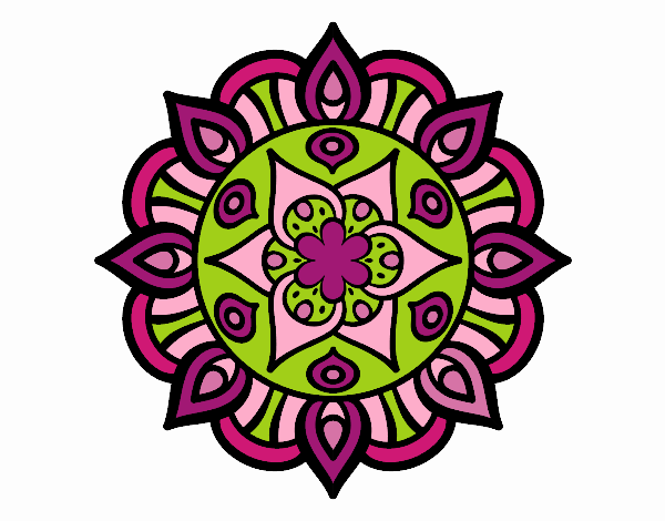 Dibujo Mandala vida vegetal pintado por Susab