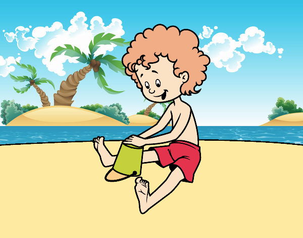 Dibujo Niño jugando en la arena pintado por AgusNet