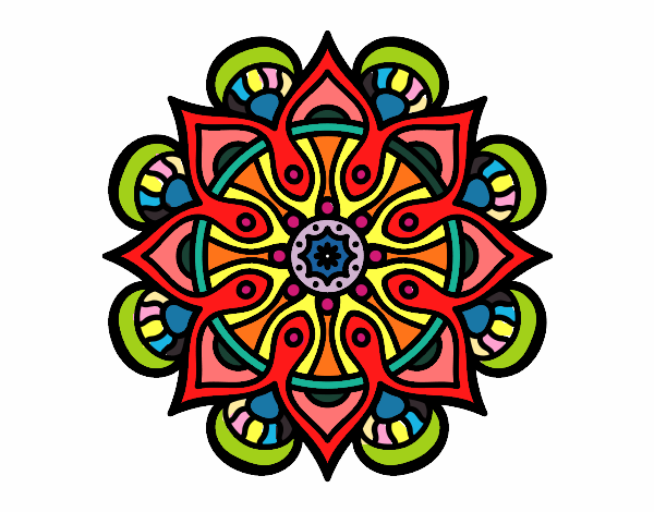 Dibujo Mandala mundo árabe pintado por Macaponte