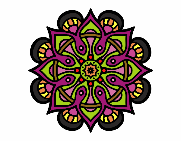 Dibujo Mandala mundo árabe pintado por mendz
