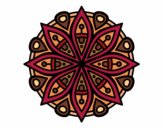 Dibujo Mandala para la concentración pintado por mendz